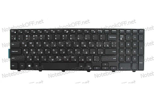 Клавиатура для ноутбука Dell Inspiron 15 3000, 3541, 3542, 3543, 3878, 15 5000, 5521, 5542, 5545, 5547, 5548, 5558, 5559, P51F (black frame) без подсветки фото №1